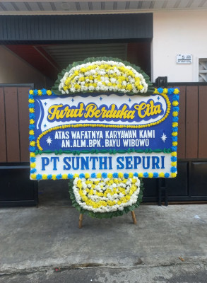 Papan Bunga Duka di Wirokerten